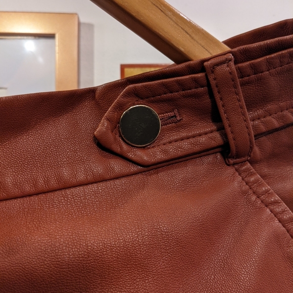 Faux Leather Skirt - Picture 2 of 3